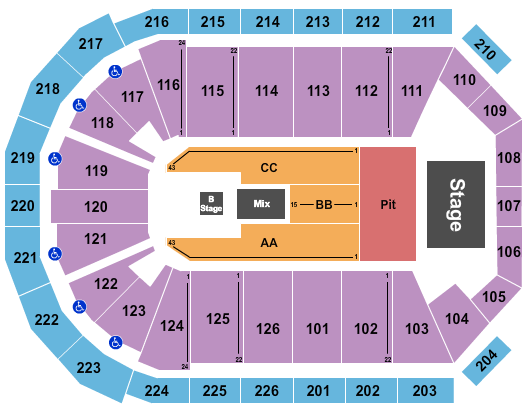 Maverik Center Forrest Frank Seating Chart