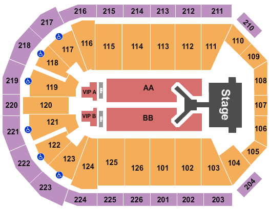 Maverik Center Jonas Brothers 2023 Seating Chart