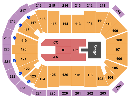 Maverik Center Papa Roach Seating Chart