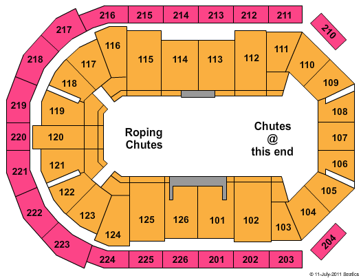 Maverik Center Rodeo Seating Chart