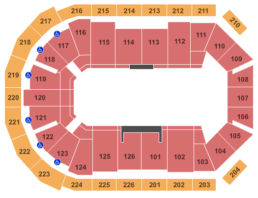 Maverik Center Open Floor 2 Seating Chart