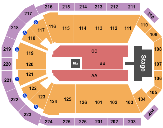 Maverik Center Santa Fe Klan Seating Chart