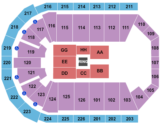 Maverik Center WWE 2 Seating Chart