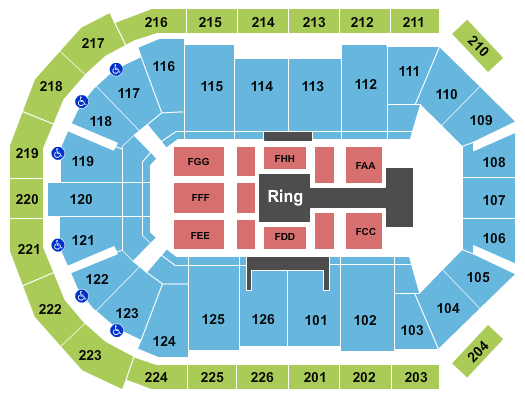 Maverik Center WWE Seating Chart