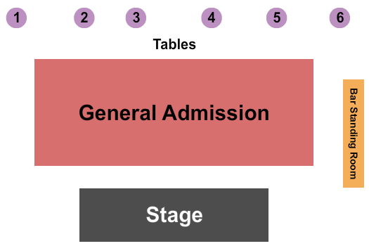 May Gallery at Vilar Performing Arts Center Endstage Reserved & GA Seating Chart