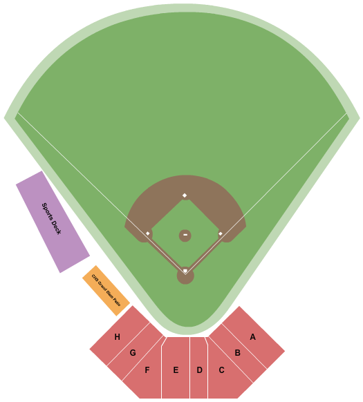 Mayo Ball Field Baseball Seating Chart