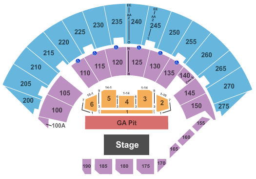 Mayo Civic Center Arena Concert GA Pit Seating Chart