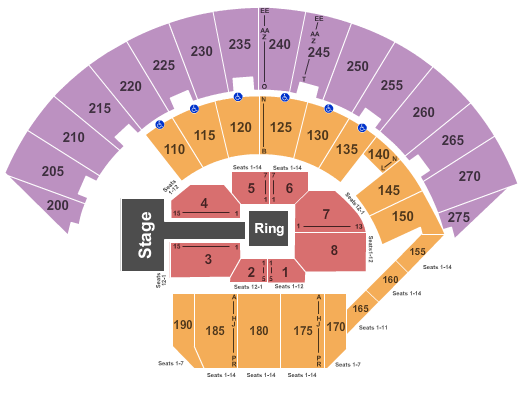 Mayo Civic Center Arena Wrestling Seating Chart