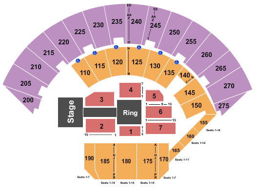 Mayo Civic Center Arena WWE Seating Chart
