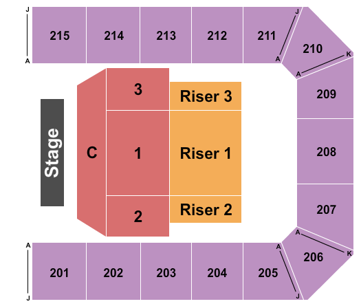 Mayo Civic Center Auditorium Endstage 3 Seating Chart