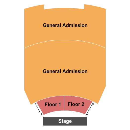 Mayo Civic Center Presentation Hall Endstage Rsrv/GA Seating Chart