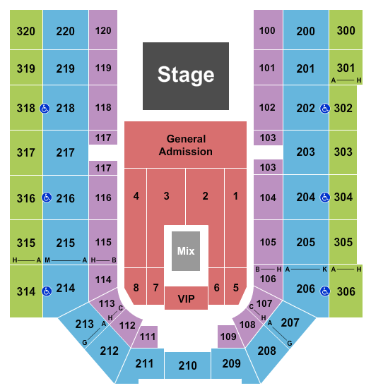 Mayo Clinic Health System Event Center Breaking Benjamin Seating Chart