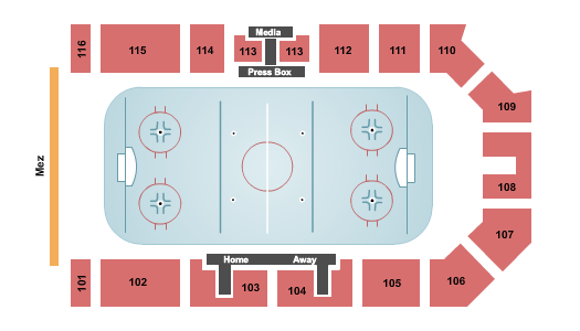 Maysa Arena Hockey Seating Chart