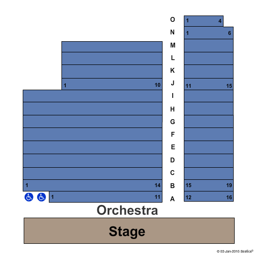 Mazzoleni Concert Hall in Ihnatowycz Hall End Stage Seating Chart