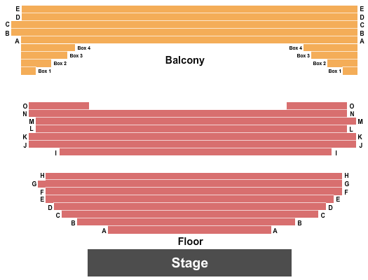 New Philharmonic McAninch Arts Center - Belushi Performance Hall Seating Chart