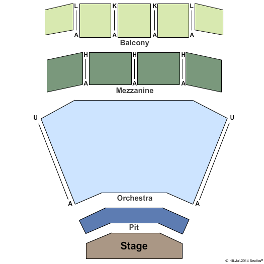 McCain Auditorium End Stage Seating Chart