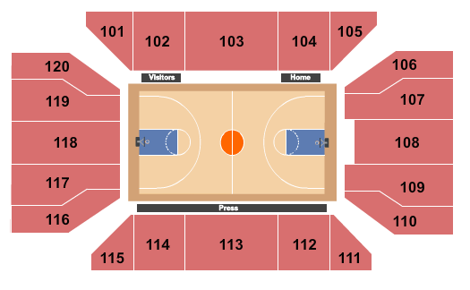 James Mccann Center Fieldhouse Basketball Seating Chart