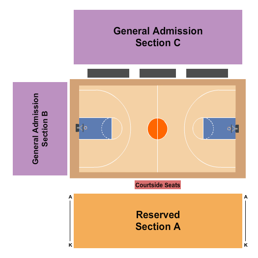 McCown Gymnasium Basketball Seating Chart