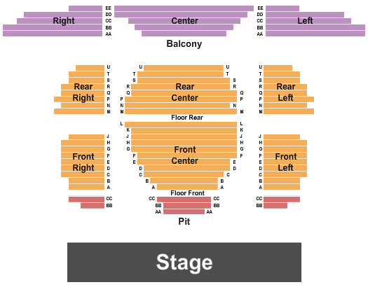 McCoy Center Seating Chart