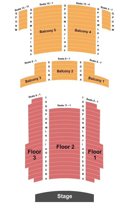 Eugene Theater Seating Chart
