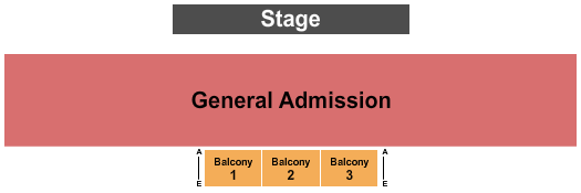 McDonald Theatre GA & Balc 1-3 Seating Chart
