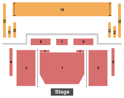 McFarland Performing Arts Center Endstage Seating Chart