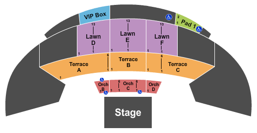 McGrath Amphitheatre Endstage Reserved 2 Seating Chart