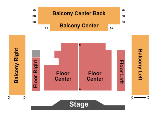 McKinney Performing Arts Center Endstage Seating Chart