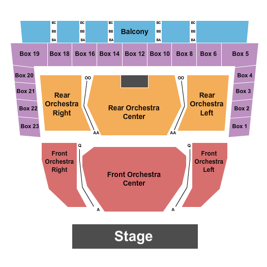 McKnight Center for the Performing Arts End Stage Seating Chart