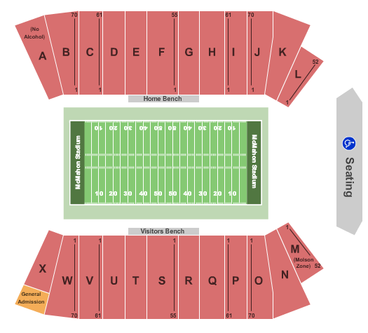 McMahon Stadium Football Seating Chart