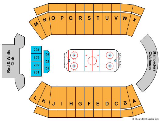 McMahon Stadium Hockey Seating Chart