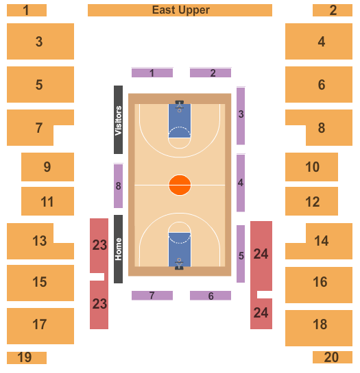 McMorran Arena at McMorran Place Basketball Seating Chart