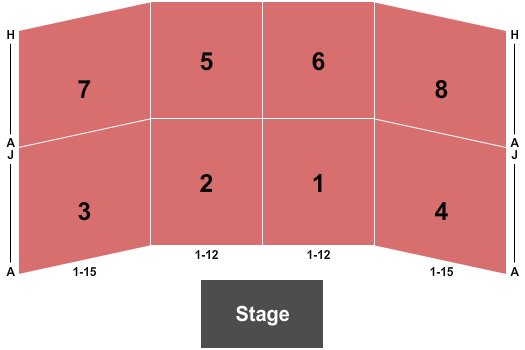 McAllen Convention Center Endstage 1-8 Seating Chart