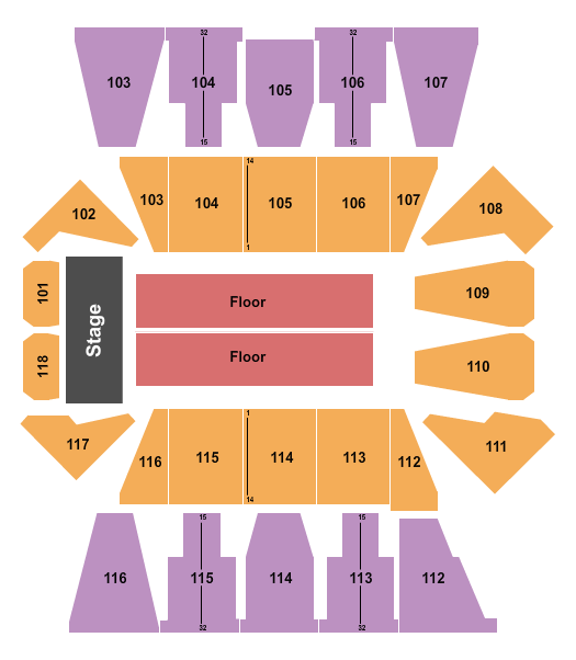 Mccarthey Athletic Center Stone Temple Pilots Seating Chart