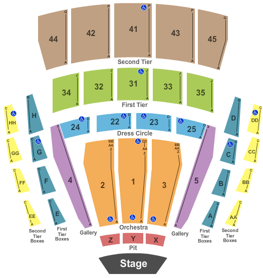 McCaw Hall Seating Chart Seattle