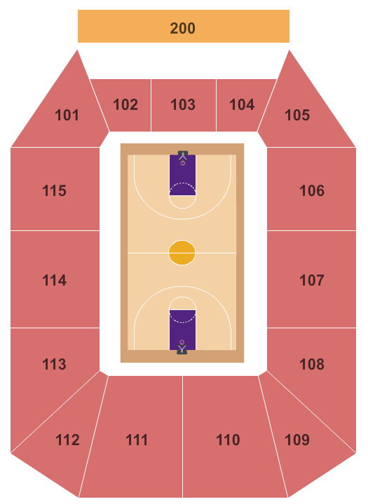 McLeod Center Basketball Seating Chart