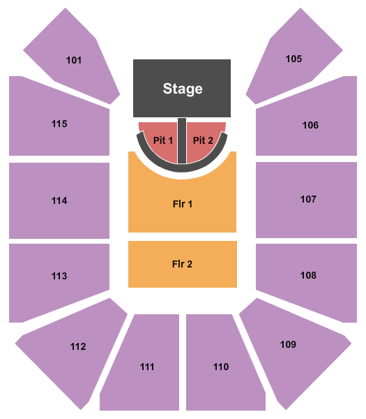 McLeod Center Brad Paisley Seating Chart