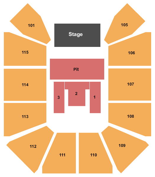 McLeod Center Justin Moore Seating Chart