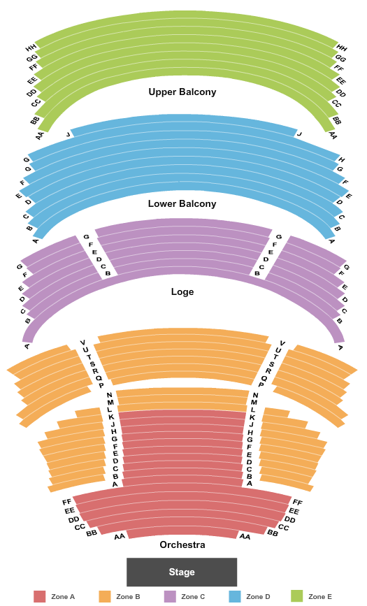 Mead Theatre Seating Chart & Seating Maps Dayton