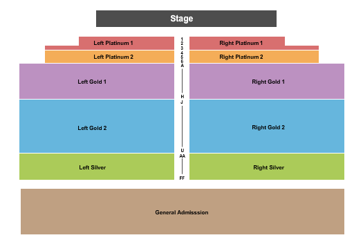 seating chart for Meadow Event Park Endstage 2 - eventticketscenter.com