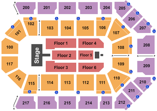 Mechanics Bank Arena Christian Nodal Seating Chart