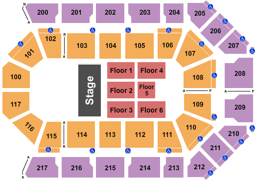 Mechanics Bank Arena Half House Seating Chart