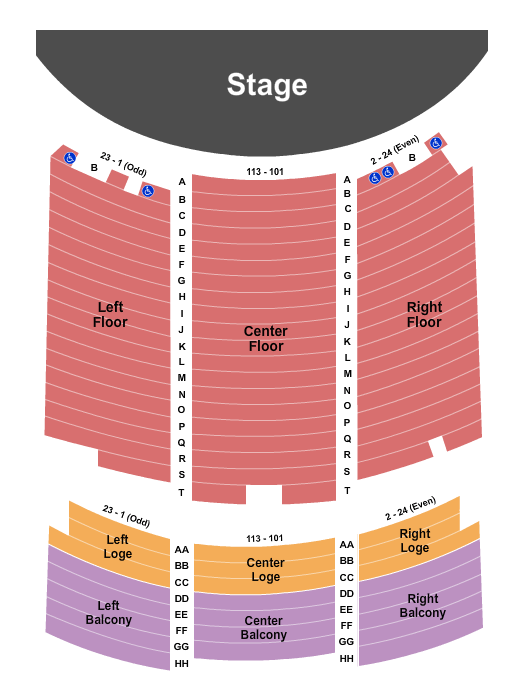 Mees Hall Endstage Seating Chart
