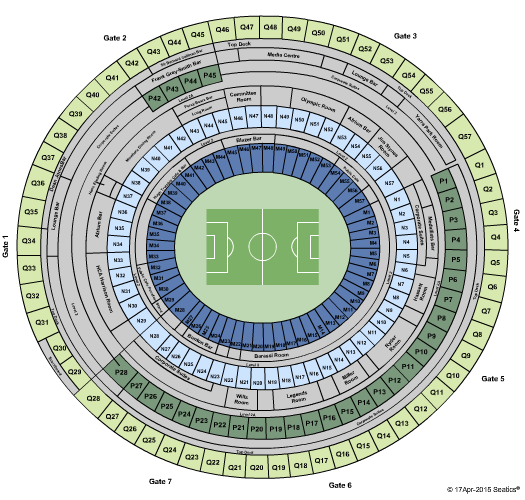 Melbourne Cricket Ground Soccer Seating Chart