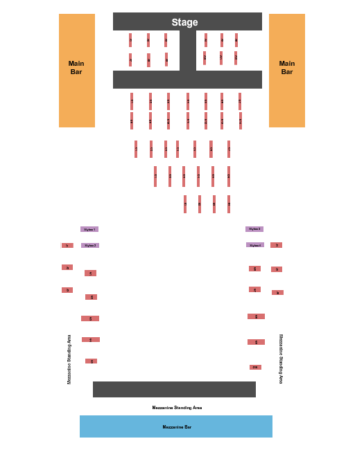 Melrose Ballroom Endstage 2 Seating Chart