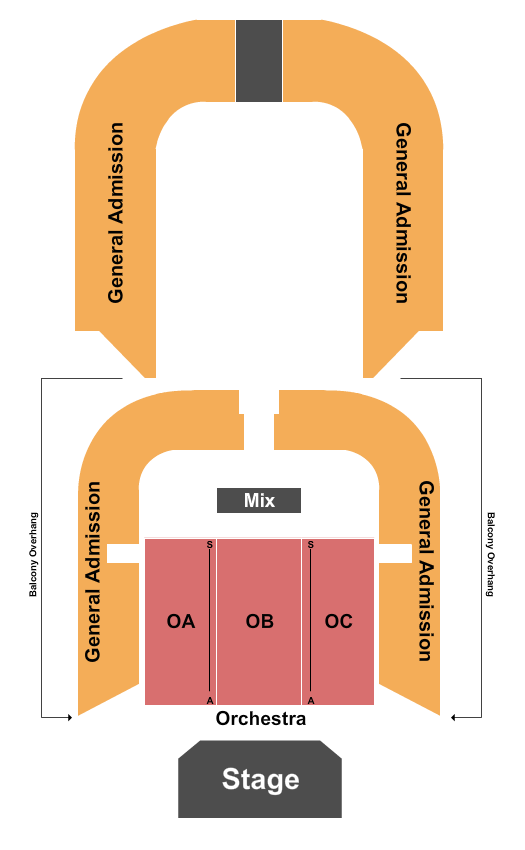 Memorial Auditorium - IA Rsv Orch & GA Seating Chart