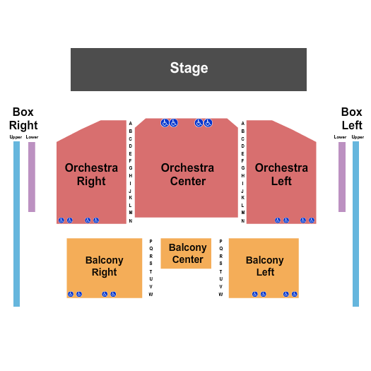 Memorial City Hall Performance Center End Stage Seating Chart