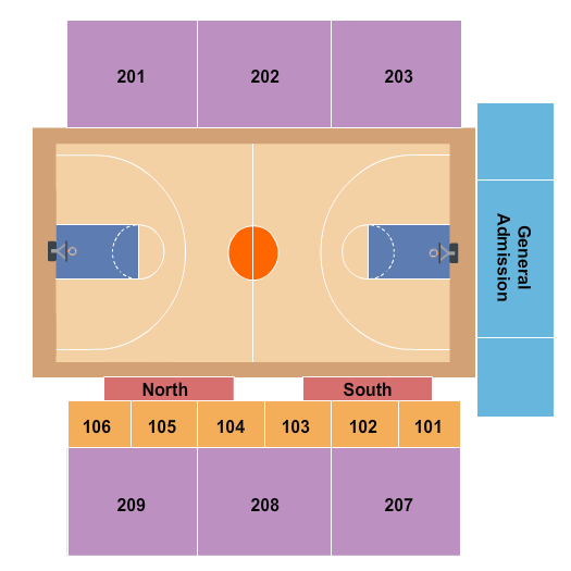 Memorial Gymnasium - University of Maine Basketball Seating Chart