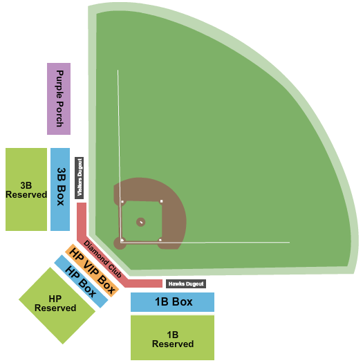 Memorial Stadium - ID Baseball Seating Chart