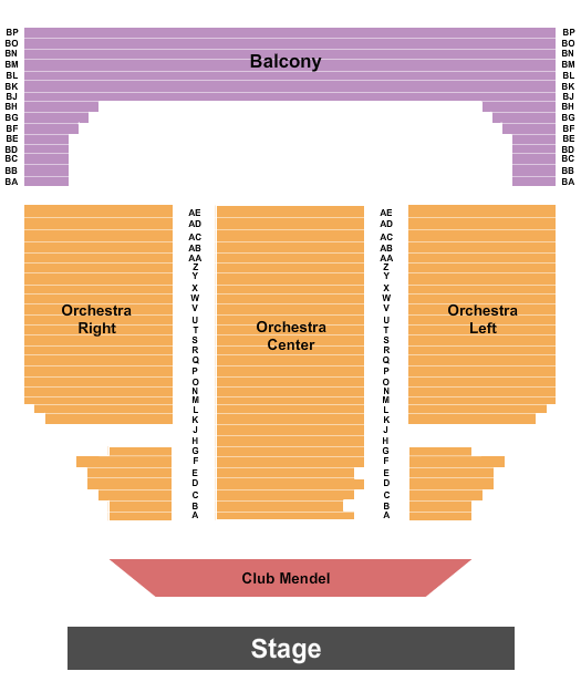 Mendel Center Endstage 2 Seating Chart